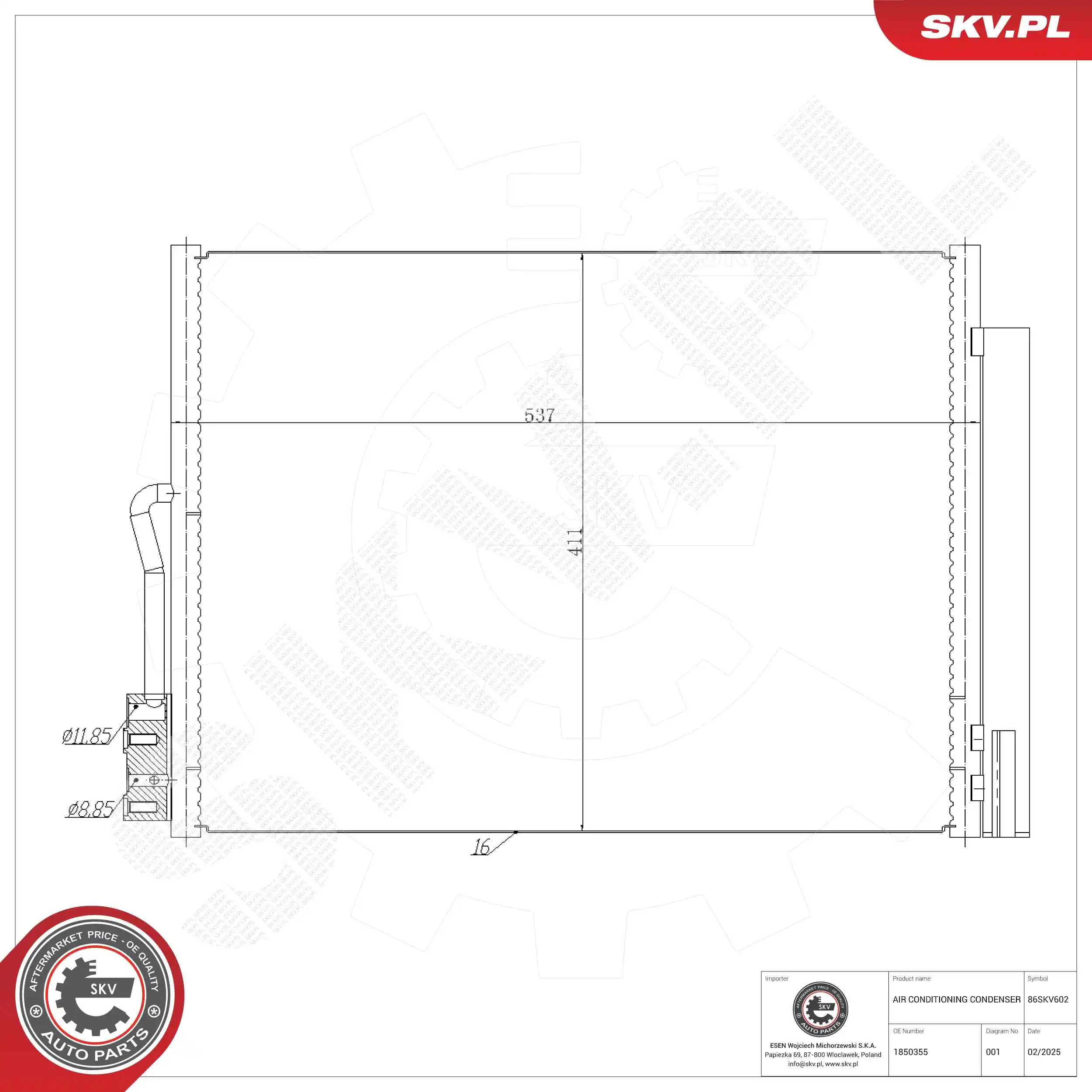 Condenser, air conditioning